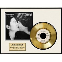 JOHN LENNON ''Just Like Starting Over'' Gold Record