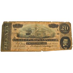 $20 Confederate Note