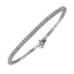 APP: 11.3k *14 kt. White Gold, 2.76CT Diamond Tennis Bracelet