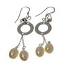 Image 1 : Pearl and Sterling Silver Earrings