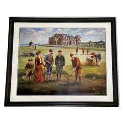 Lee Dubin- Framed-Signature ''St. Andrews Golf Course''