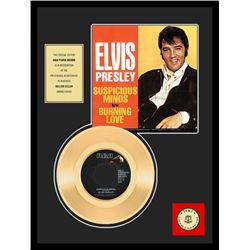 ELVIS PRESLEY ''Suspicious Minds'' Gold Record