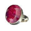 Image 1 : APP: 2.5k 13.34CT Oval Cut Ruby And Sterling Silver Ring