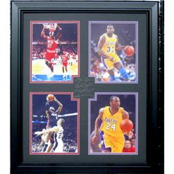 Kobe, Lebron, Jordan, Magic  - Engraved Signatures