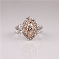 APP: 19.5k *14 kt. White/Rose Gold, 1.75CT Diamond Ring