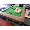 Image 1 : BUMPER POOL TABLE WITH CUES AND BALLS