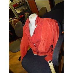 LADIES RED LEATHER JACKET
