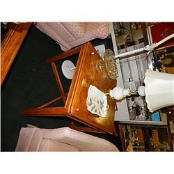 TALL END TABLE - OAK