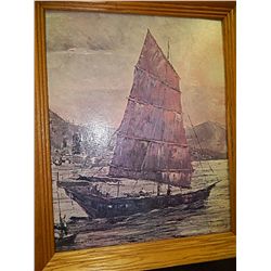 FRAMED PICTURES -SAILING SHIP