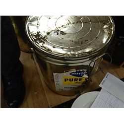 VINTAGE LARD TIN WITH LID - 3 TOTAL