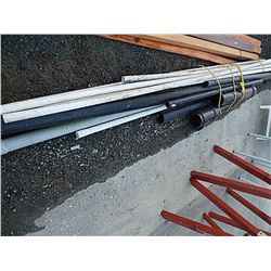 LOT OF LONG PIPES AND FITTINGS