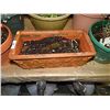 Image 1 : RECTANGULAR PLANT POT - TERRA COTTA - NO PLANT