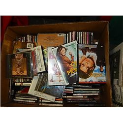 BOX OF DVD'S AND CD'S