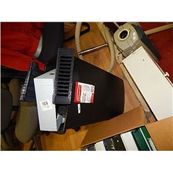 RUBBER MAID GARBAGE CAN WITH OFFICE ORGANIZERS