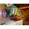 Image 1 : BINS (2) WITH GLUE GUN AND CRAFT ITEMS