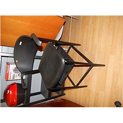 HIGH OFFICE CHAIR WITH DOCUMENT HOLDER UNDER SEAT