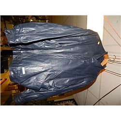 LEATHER JACKET - BLACK - LARGE