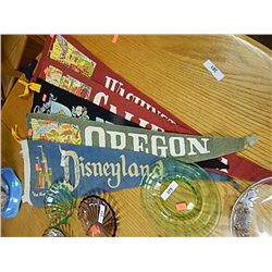 COLLECTION OF PENNANTS - 5 TOTAL