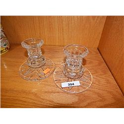CRYSTAL CANDLE HOLDERS - SET OF 2
