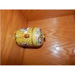 COLLECTORS HAND PAINTED CONTAINERS WITH LIDS