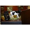 Image 1 : CAST IRON COW AND FIRE PLACE WOOD MATCH HOLDER