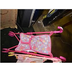 SINGLE DOLL STROLLER - PINK