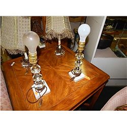 RETRO LAMPS - NO SHADES - 2 TOTAL
