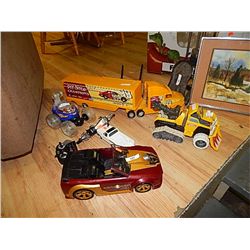 LOT OF TOYS, CARS, TRUCK AND MORE