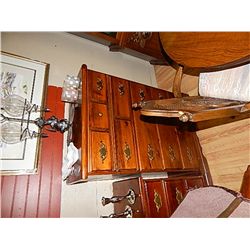 PINE HIGHBOY CHEST OF DRAWERS - 5 DRAWER