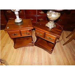 PINE NITE STANDS  - 2 TOTAL