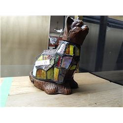LEADED GLASS CAT