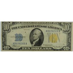 1934 $10 SILVER CERTIFICATE (NORTH AFRICAN)