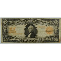 1906 $20 US GOLD CERTIFICATE