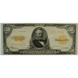 1922 $50 US GOLD CERTIFICATE (NICE)