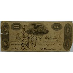 1819 $100 BANK OF ORLEANS