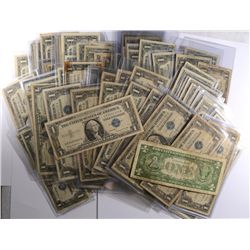 LOT OF 256 $1.00 SILVER CERTIFICATES VARIOUS ISSUES