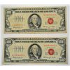 Image 1 : 2-1866 $100 RED SEAL U.S. NOTES CIRC