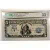 Image 1 : 1899 $5.00 SILVER CERT. INDIAN CHIEF PMG VF 35 EPQ