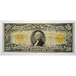 1922 $20.00 GOLD CERT VG TAPE REV.