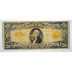 1922 $20.00 GOLD CERT FAIR