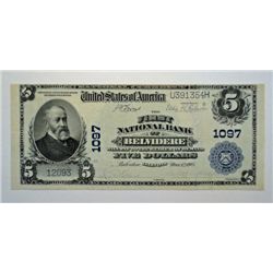 1902 $5.00 BELVEDERE, ILLINOIS AU RARE