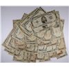 Image 1 : LOT OF 38 OLD $5.00 BILLS (11) RED SEAL VARIOUS DATES (27) BLUE SEALS
