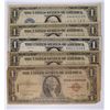 Image 1 : LOT OF 5 $1.00 FUNNY BACK NOTES (4) 1928 (1) 1935 HAWAII