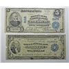 Image 1 : 1918 $1.00 FRB CIRC BOSTON, 1902 $5.00 SAFETY FUND NB FITCHBURG, MASS CH 2153
