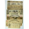 Image 1 : 10-PCS DIFFERENT OBSOLETE BANK NOTES CIRC 1840-70 ERA