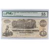 Image 1 : $100 CONFEDERATE NOTE T-39 1862 PMG 55 NICE