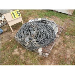 Pallet of 10/3 electrical wire w/light boxes