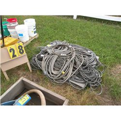 Pallet of heavy duty electrical wire