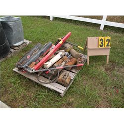 Pallet of port-a-power jacks & pumps