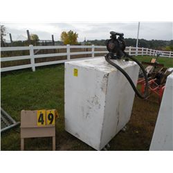 Oil reservoir w/pump